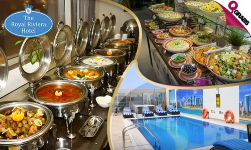 Lunch OR Dinner Buffet with Pool Access at Royal Riviera Hotel!